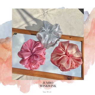 Jumbo winkwink scrunchie ✨🦋 ยางมัดผม ผ้าวิ้ง ไซต์ใหญ่พิเศษจุใจ หรูหรามาก