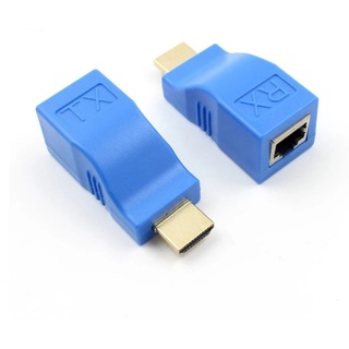 HDMI Extender 4K RJ45พอร์ต LAN เครือข่าย HDMI ขยายได้ถึง30M Over CAT5e/6 UTP LAN Ethernet
