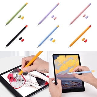 ภาพหน้าปกสินค้าเคสซิลิโคนนุ่ม ป้องกันรอย สําหรับ Apple Pencil 1 st 2 nd พร้อมฝาครอบปลายปากกา 2 ชิ้น ที่เกี่ยวข้อง