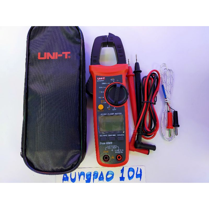 มิเตอร์วัดไฟดิจิตอลuni-t-ut204-มัลติมิเตอร์-clamp-multimeter-แคมป์มิเตอร์วัดไฟดิจิตอล