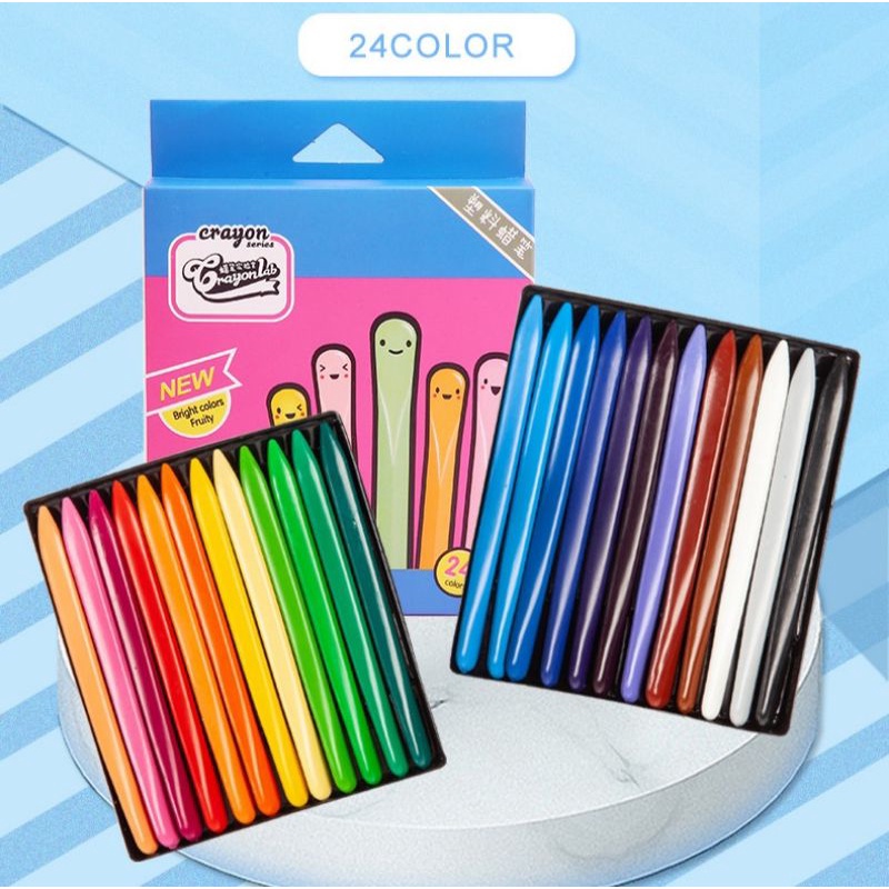 ภาพหน้าปกสินค้าสีเทียนปลอดสารพิษ CrayonLab 24สี
