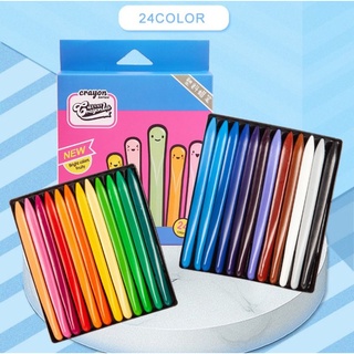 ภาพขนาดย่อของสินค้าสีเทียนปลอดสารพิษ CrayonLab 24สี