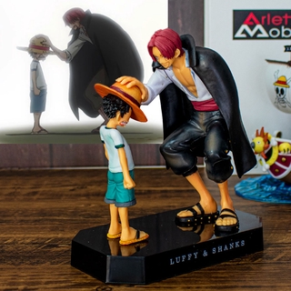 ภาพหน้าปกสินค้าโมเดล ฟิกเกอร์ ลายการ์ตูน One Piece Childhood Luffy Shanks gives Straw Hat Romance Dawn Arc. ที่เกี่ยวข้อง