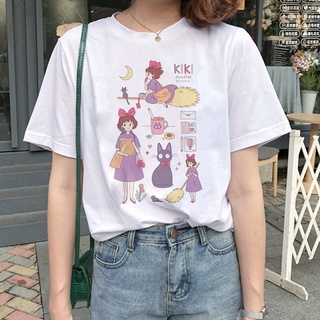 Totoro Spirited Away T เสื้อหญิง Streetwear การ์ตูนใหม่ TShirt ผู้หญิงญี่ปุ่น Ulzzang เสื้อผ้าเสื้อยืด TOP TEE เสื้อ Ulz
