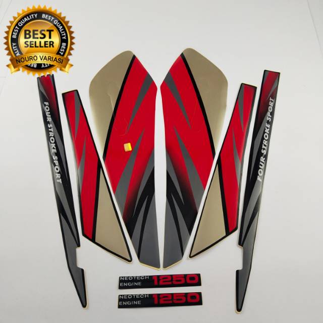 MERAH Striping honda gl max glmax 1996 red neo tech list ตัวเรือน ...