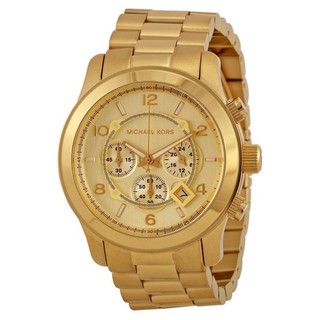 Michael Kors นาฬิกาข้อมือผู้ชาย สายสแตนเลส รุ่น MK8077 - สีทอง