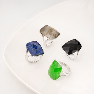 AR-Kang Collection***แหวนLabradorite  , Lapis , Jade , Black Agate(เงินแท้92.5%)