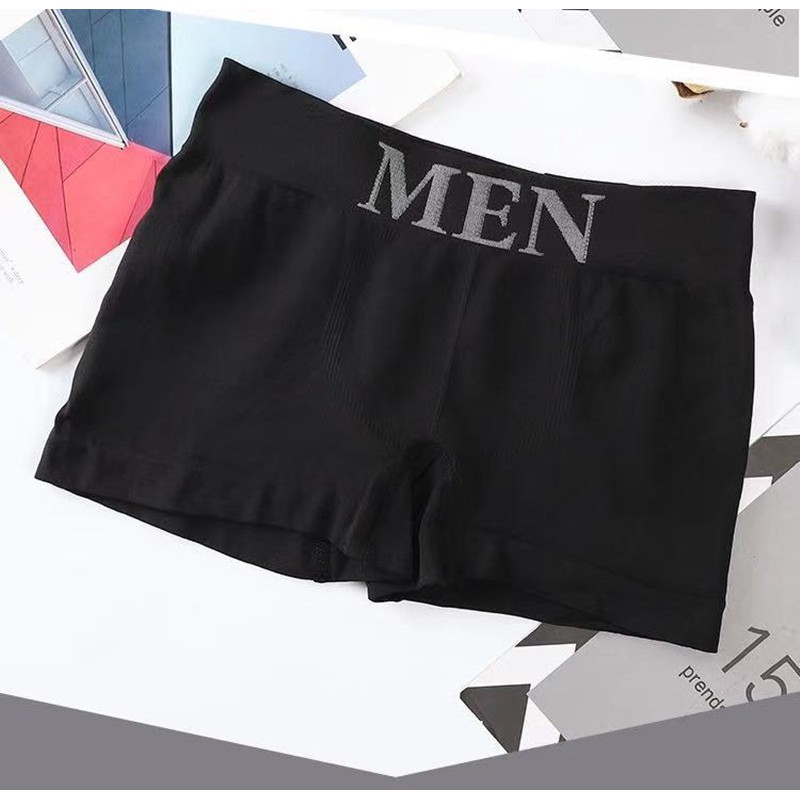 ภาพหน้าปกสินค้ากางเกงบ็อกเซอร์ชายแบบใหม่ผ้าดียืดหยุ่นใส่สบายฟรีไซส์พร้อมส่ง NO.MEN จากร้าน zhou123a บน Shopee