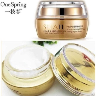 +สินค้าขายดี/พร้อมส่ง+One Spring Snail Cream ครีมหอยทากบำรุงผิว ช่วยให้ผิวกระจ่างใส ริ้วรอย ความหมองคล้ำจางลง ราคาโรงงาน