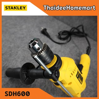 ภาพขนาดย่อของภาพหน้าปกสินค้าSTANLEY สว่านกระแทกไฟฟ้า 13 มม.(4หุน) รุ่น SDH600K (550วัตต์) พร้อมกล่องพลาสติก รับประกันศูนย์ 2 ปี ของแท้ จากร้าน thaideehomemart_ บน Shopee ภาพที่ 4