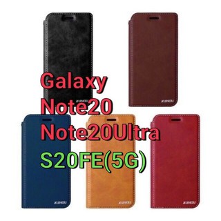 👍พร้อมส่ง👍XUNเคสฝา​พับ​ For Galaxy Note20 / Note 20 Ultra / S20FE / S20 FE / Note9 ใส่​บัตร​+พร้อม​ล็อค​แม่เหล็ก​ด้วย​