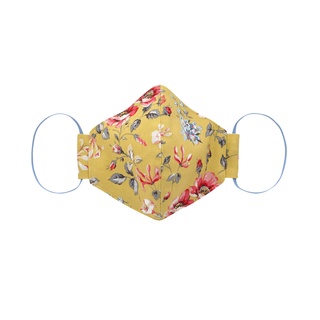 Cath Kidston Small Adult Printed Face Covering Pembroke Rose Yellow