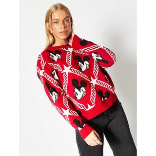 🎄🦌🎅🏼 IN STOCK 🇬🇧 Disney x Skinnydip Mickey Mouse Star Knitted Jumper