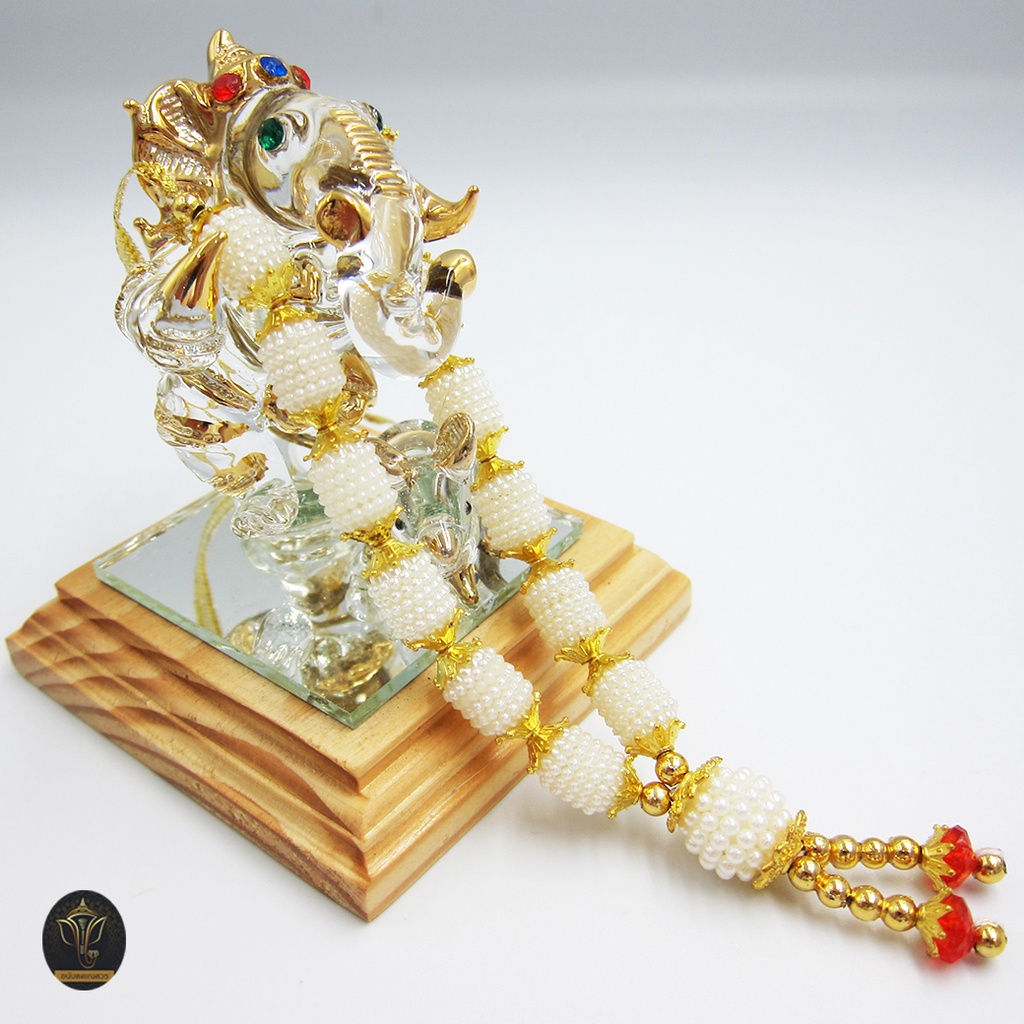 ananta-ganesh-พวงมาลัย-handmade-มุก-ลูกปัดทอง-อินเดียแท้-ขนาด-5-พระพิฆเนศ-พระแม่ลักษมี-พระแม่อุมาเทวี-ma06-map