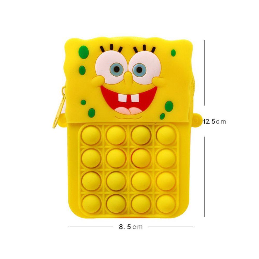 back2life-กระเป๋าสะพายข้าง-ซิลิโคน-ขนาดเล็ก-ลาย-spongebob-สําหรับเด็ก