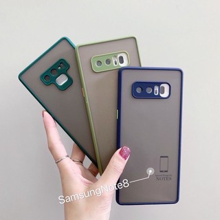 เคสขอบสีคลุมกล้อง Samsung Note8/Note9/Note10/10Plus/S10Plus/S9Plus/S9/S8plus /S10