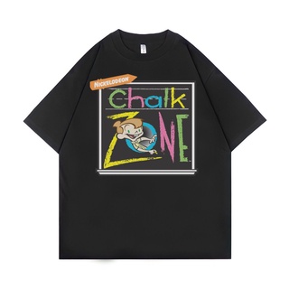 เสื้อยืดโอเวอร์ไซส์เสื้อยืด ขนาดใหญ่ พิมพ์ลาย Chalkzone Psycho Crucify | สีดํา | เสื้อยืด ขนาดใหญ่ | สไตล์วินเทจ | เสื้อ