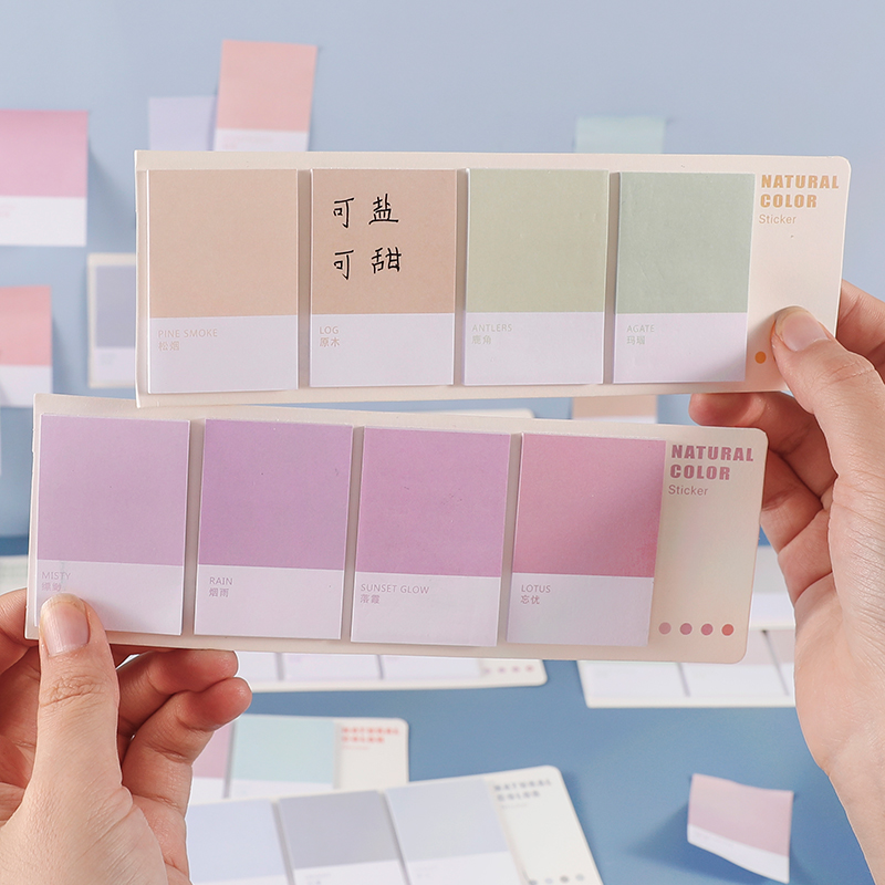 ภาพหน้าปกสินค้ากระดาษโน้ต สีสันสดใส สไตล์เกาหลี 80 แผ่น