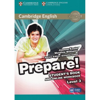 DKTODAY หนังสือ (1ED)CAM.ENG. PREPARE! 3:STUDENTS BOOK+ONLINE WORKBOOK