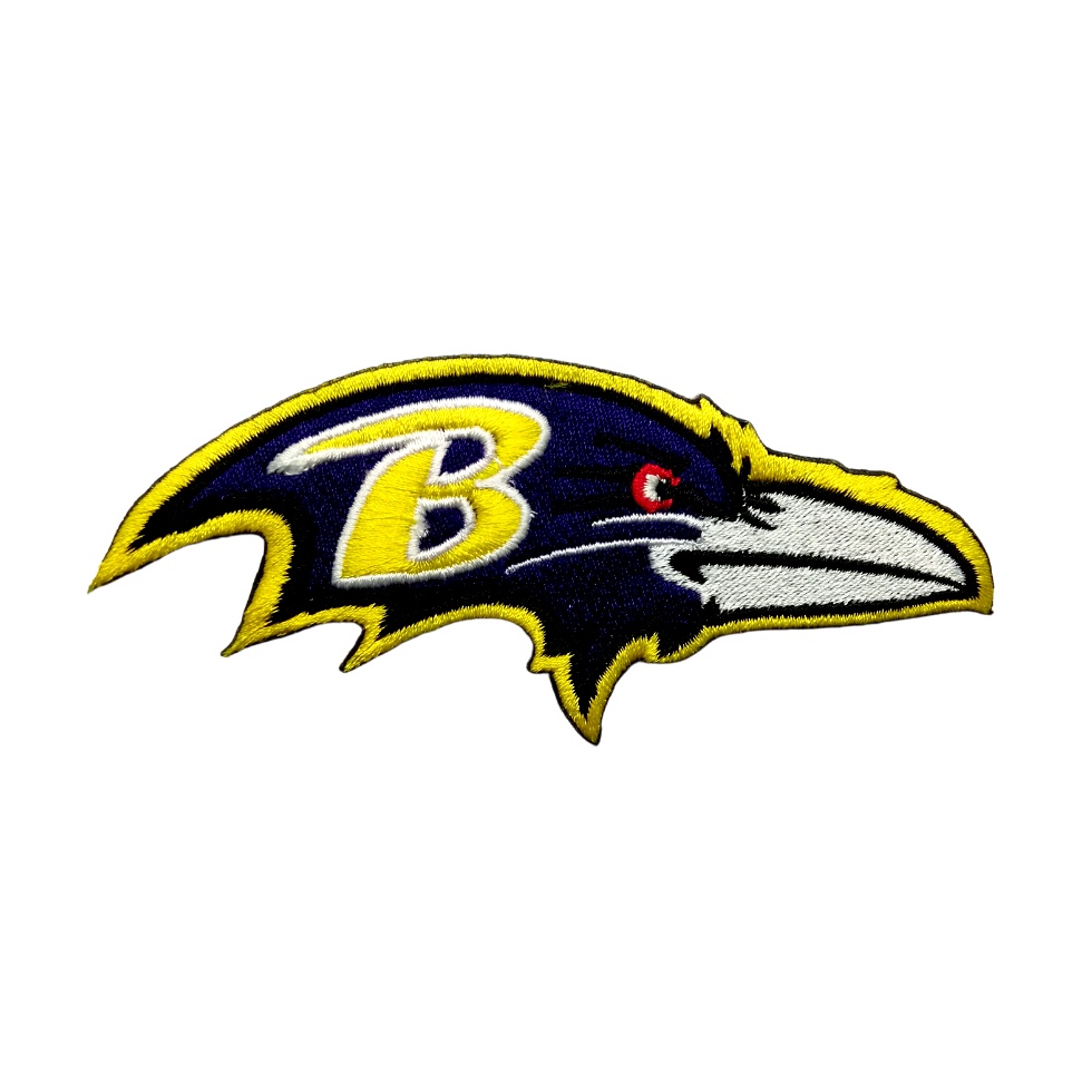 baltimore-ravens-ตัวรีดติดเสื้อ-หมวก-กระเป๋า-แจ๊คเก็ตยีนส์-กีฬา-อเมริกันฟุตบอล-ทีม-nfl-embroidered-iron-on