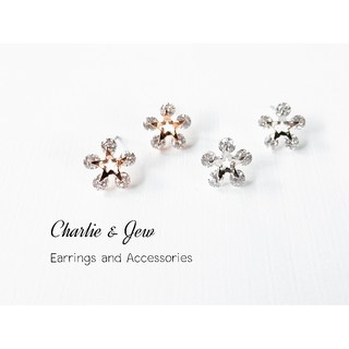 "Star Earrings" Silver 925 &amp; CZ crystal