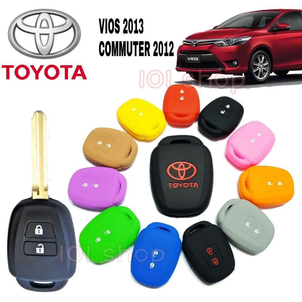 ซิลิโคนกุญแจ-ซิลิโคนรีโมทกุญแจ-toyota-vios-2013-commuter-2012-เคสกุญแจรถ-ปลอกกุญแจ-รถยนต์-วีฮอส-รถตู้คอมมิวเตอร์