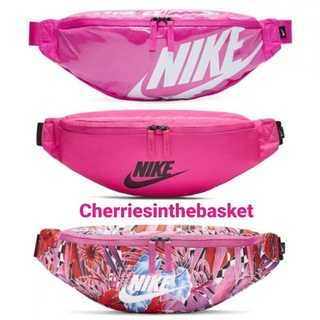 [ลิขสิทธิ์แท้] สีชมพู  NIKE กระเป๋าคาดอก กระเป๋าคาดเอว กระเป๋า สะพายข้าง Cross body