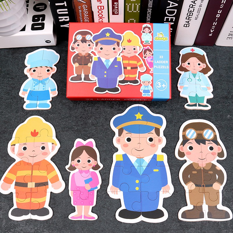 จิ๊กซอว์หมวดอาชีพ 6 อาชีพ | Shopee Thailand