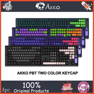 ภาพหน้าปกสินค้า[กล่อง Keycap] Akko Pbt Keycap แป้นพิมพ์นีออน 87/96/84 keys คีย์สําหรับคีย์บอร์ดเล่นเกม Keycaps ที่เกี่ยวข้อง