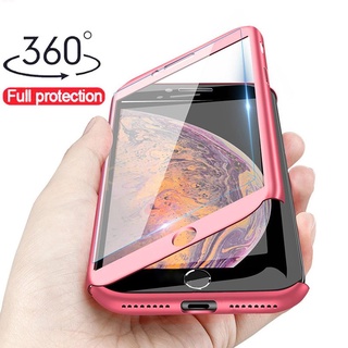 เคส-Phone Case For Samsung A72 A32 A71 A52 A12 A42 A02S A21S A31 A10 A30 A50 A70 A30 A20 A11 360 Phone Case+Tempered Glass 3IN 1|MJY