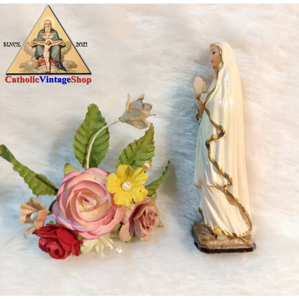 รูปปั้น-พระแม่มารีย์-ขนาดมินิมอล-virgin-mary-catholic-figurine-คาทอลิก-คริสต์-รูปปั้นตั้งหน้ารถ-แม่พระ-มารี-พระแม่มารี