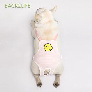 BACK2LIFE Cute Dogs Diapers Cotton Dog Jumpsuits Sanitary Pant Reusable with Adjustable Suspender Puppy Panties French Bulldog Girl Female Dogs Physiological Shorts