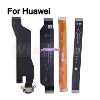 สายเคเบิ้ลเมนบอร์ดสําหรับ Huawei Mate 9 10 20x30 Lite Pro Original