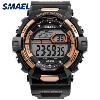 Waterproof Sport Watches LED SMAEL Relojes Hombre Men Watch Big Military Watches Army 1527 Silicone Digital Wrsit Watch