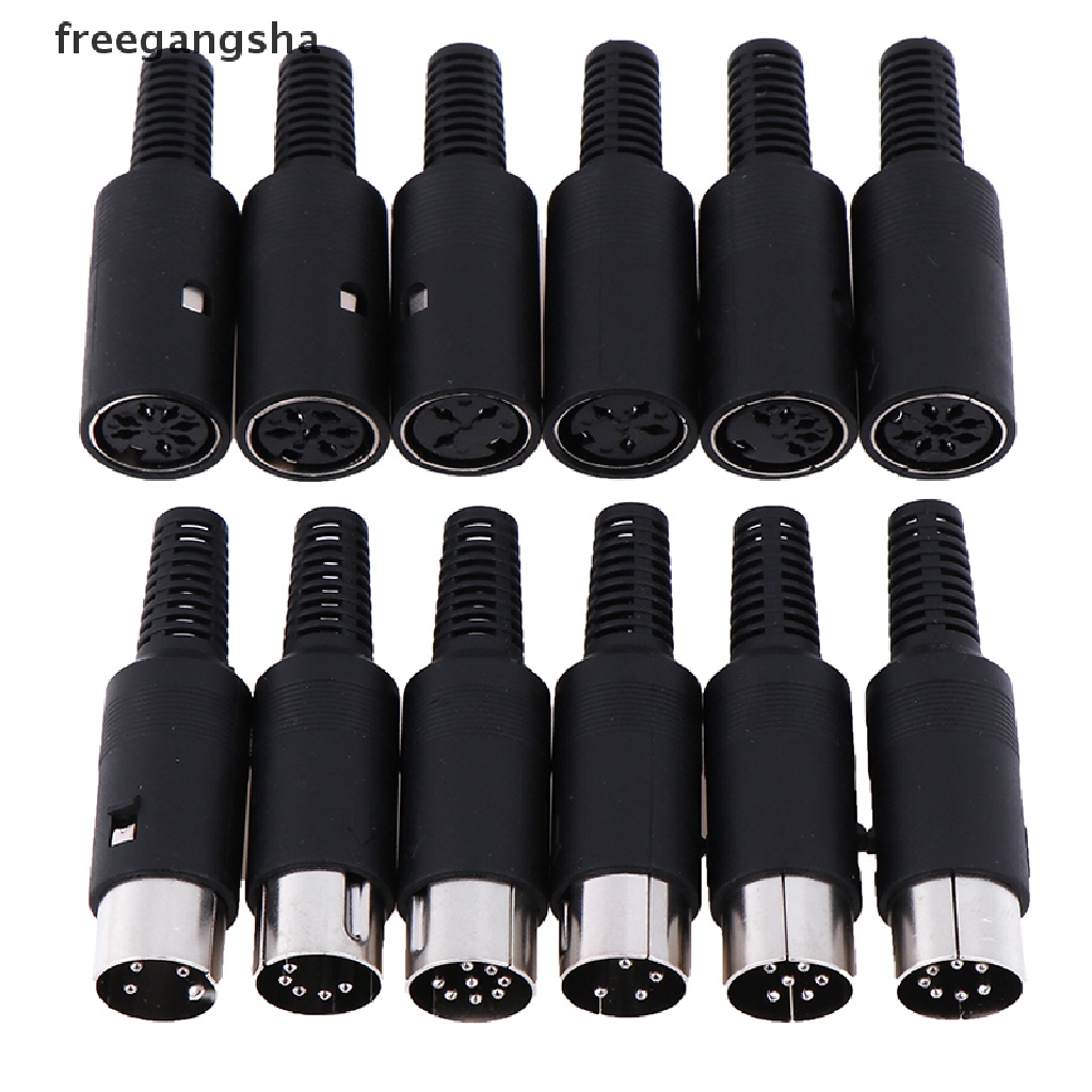 [FREG] DIN Plug Socket Connector 3/4/5/6/7/8 PIN Male/Female Chassis ...