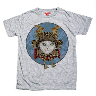 เสื้อยืด แขนสั้น แชปเตอร์วัน คาแรคเตอร์ ลาย แมวซามูไร ผ้านิ่ม / Samurai Cat Chapter One Character Soft T-Shirt