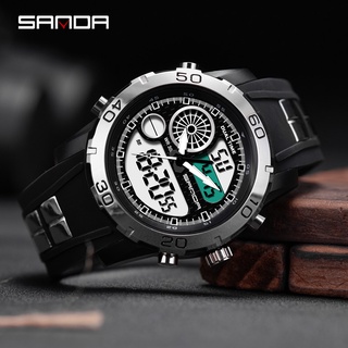 SANDA Military Mens Watch Top Brand Luxury Waterproof Sport Wristwatch Multifunction Quartz Clock Male Watch relogio ma