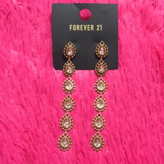 ส่งฟรี ต่างหูระย้าForever 21แท้100%