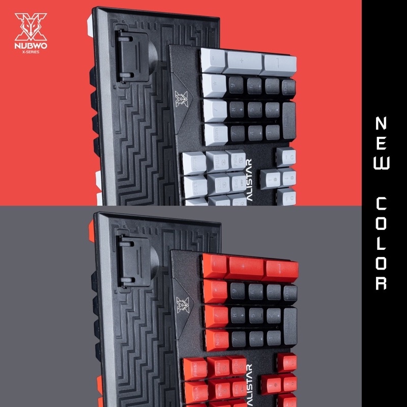 ภาพหน้าปกสินค้าKeyboard Gaming Mechanical Macro Nubwo X33 ALISTAR ไฟ Mini RGB Blue/Red swtich คีย์บอร์ดแมคคานิคอล เกมมิ่ง