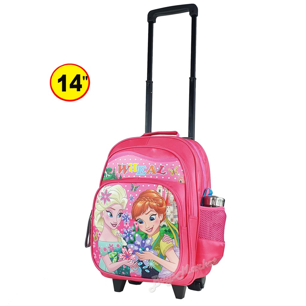 ์9889shop-kids-luggage-14-ขนาดกลาง-m-wheal-กระเป๋าเป้มีล้อลากสำหรับเด็ก-กระเป๋านักเรียน-new-arrival