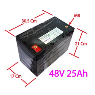 แอมป์เต็มแท้ แบตเตอรี่แพก 32650 lifepo4 48V 25Ah พร้อม BMS 35A เหมาะกับรถไฟฟ้า ระบบโซล่าร์เซล