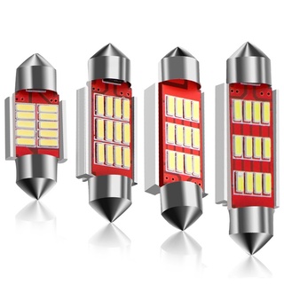 แขวนหลอดไฟ LED C5W 31mm 36mm 39mm 41mm CANBUS ไม่มีข้อผิดพลาดไฟอัตโนมัติ 4014 12SMD ไฟ LED ภายในรถโคมไฟป้ายทะเบียน