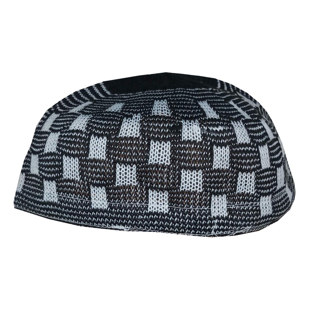 หมวกถัก-หมวกละหมาดสำหรับมุสลิม-amn155-กะปิเยาะห์สำหรับผู้ชายอิสลาม-ลายสวย-สวมใส่สบาย