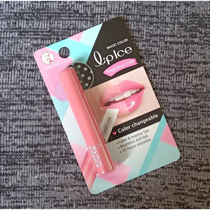 SR Mentholatum Lip Ice Magic Color Fragrance Free เมนโทลาทั่ม ลิปไอซ์