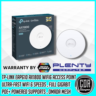 TP-LINK (EAP610) AX1800 WIFI 6 Wireless Dual Band Ceiling Mount Access Point (รับประกันสินค้าตลอดอายุการใช้งาน SYNNEX)