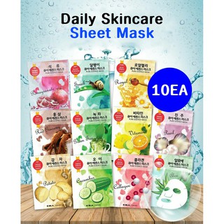 10แผ่น/ห่อ [Eba] Pure Essence Sheet Mask - 21ml * 10แผ่น มาส์กหน้าเกาหลีเพื่อความสวย