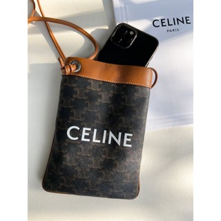 celine​ leather​ crossbody​