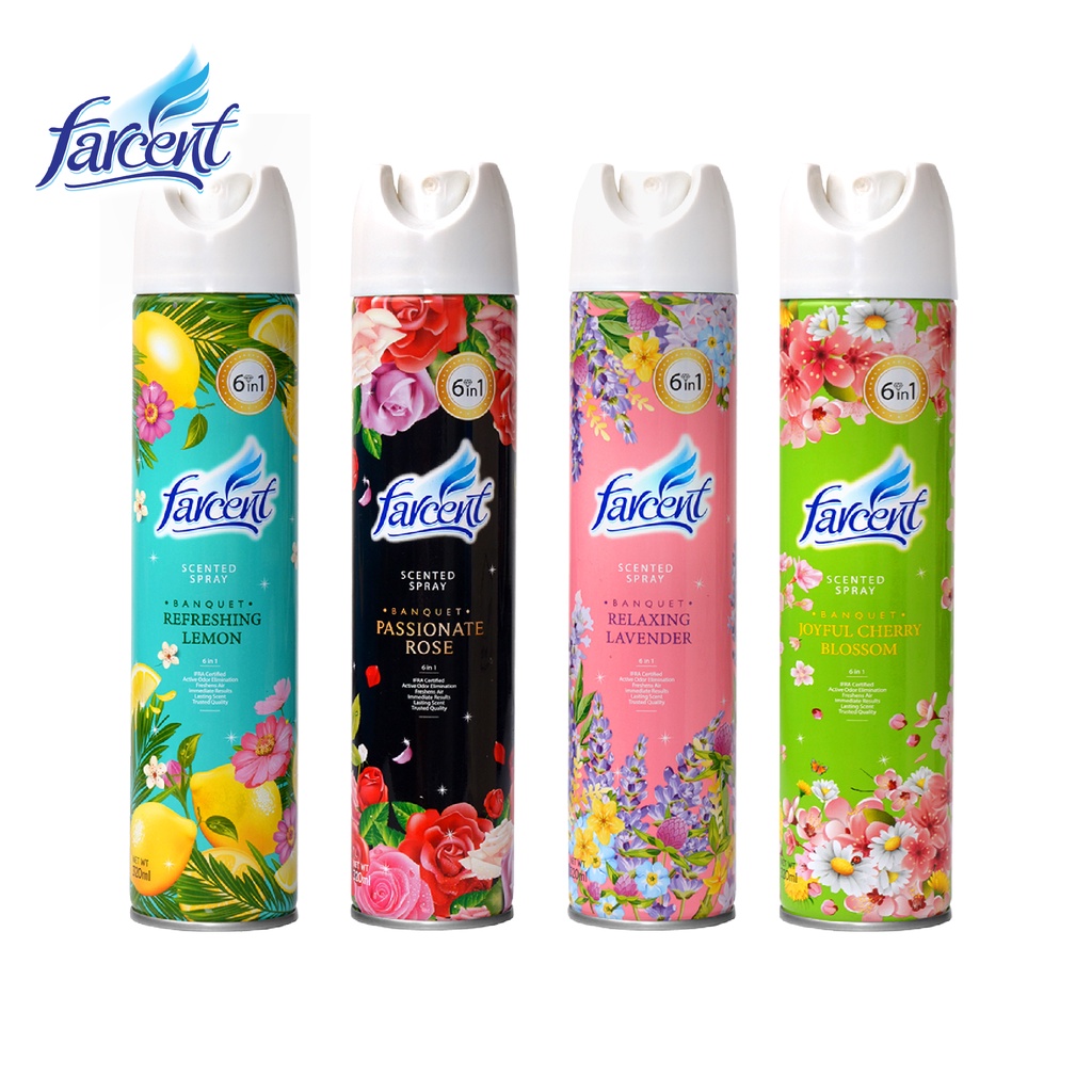 Farcent สเปรย์น้ำหอมปรับอากาศ 320มล. (เลือกกลิ่นได้) | Shopee Thailand