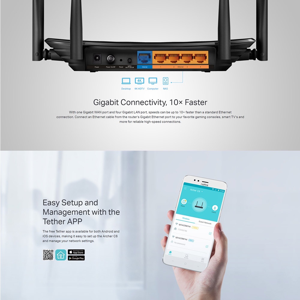 tplink-archer-c6-wireless-mu-mimo-gigabit-router-wi-fi-internet-network-korea