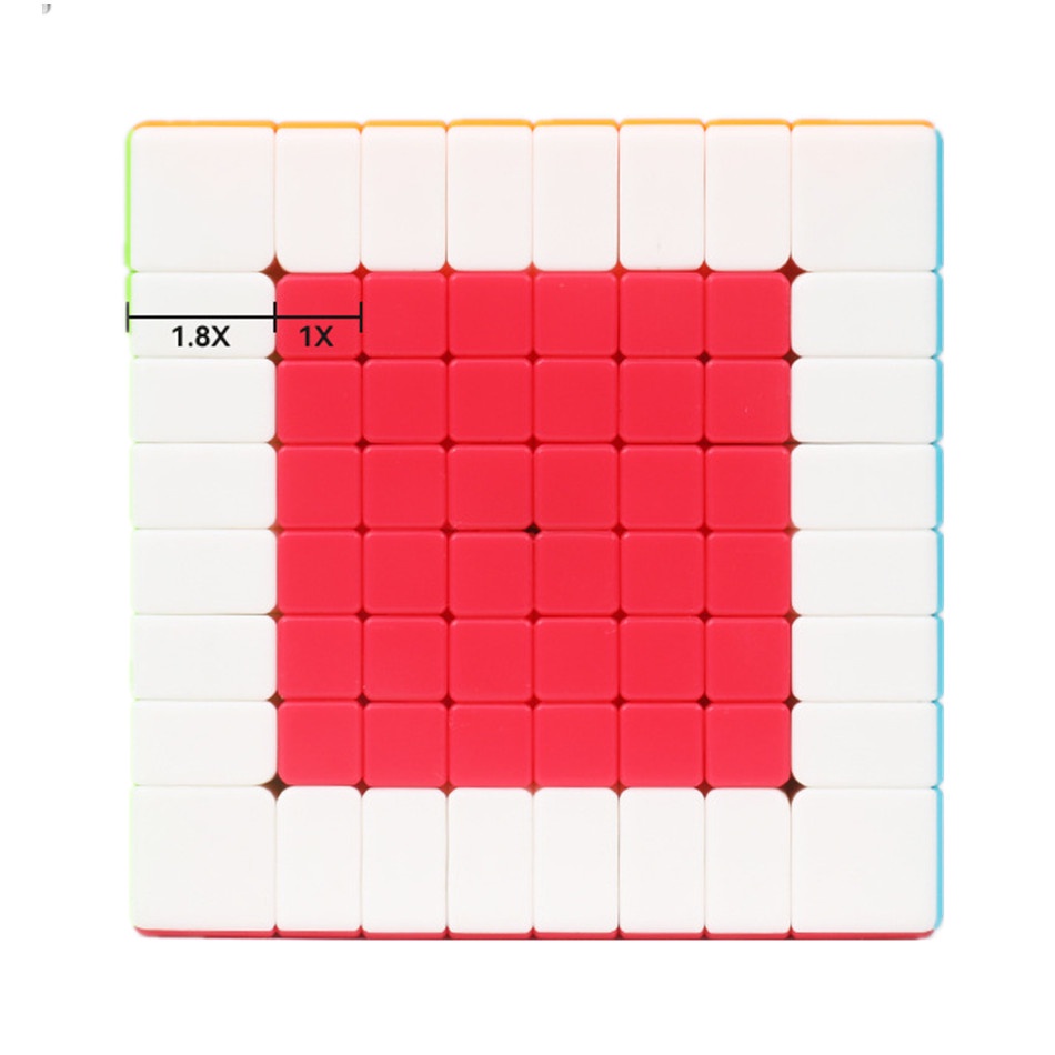 qiyi-ลูกบาศก์ความเร็ว-8x8-8x8x8-ไร้สติกเกอร์-70-มม